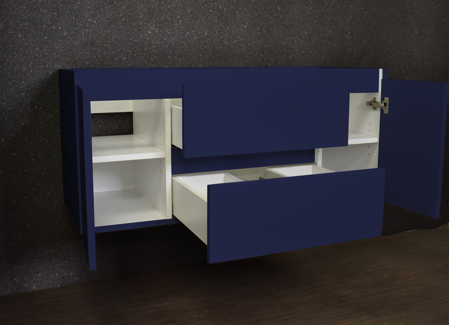 Salt [18D] 48" Cabinet only MTD-3648NV-0Angle-Open_Navy