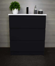 Load image into Gallery viewer, Pepper 24&quot; Vanity MTD-3724BK-AFront-Staged_Black