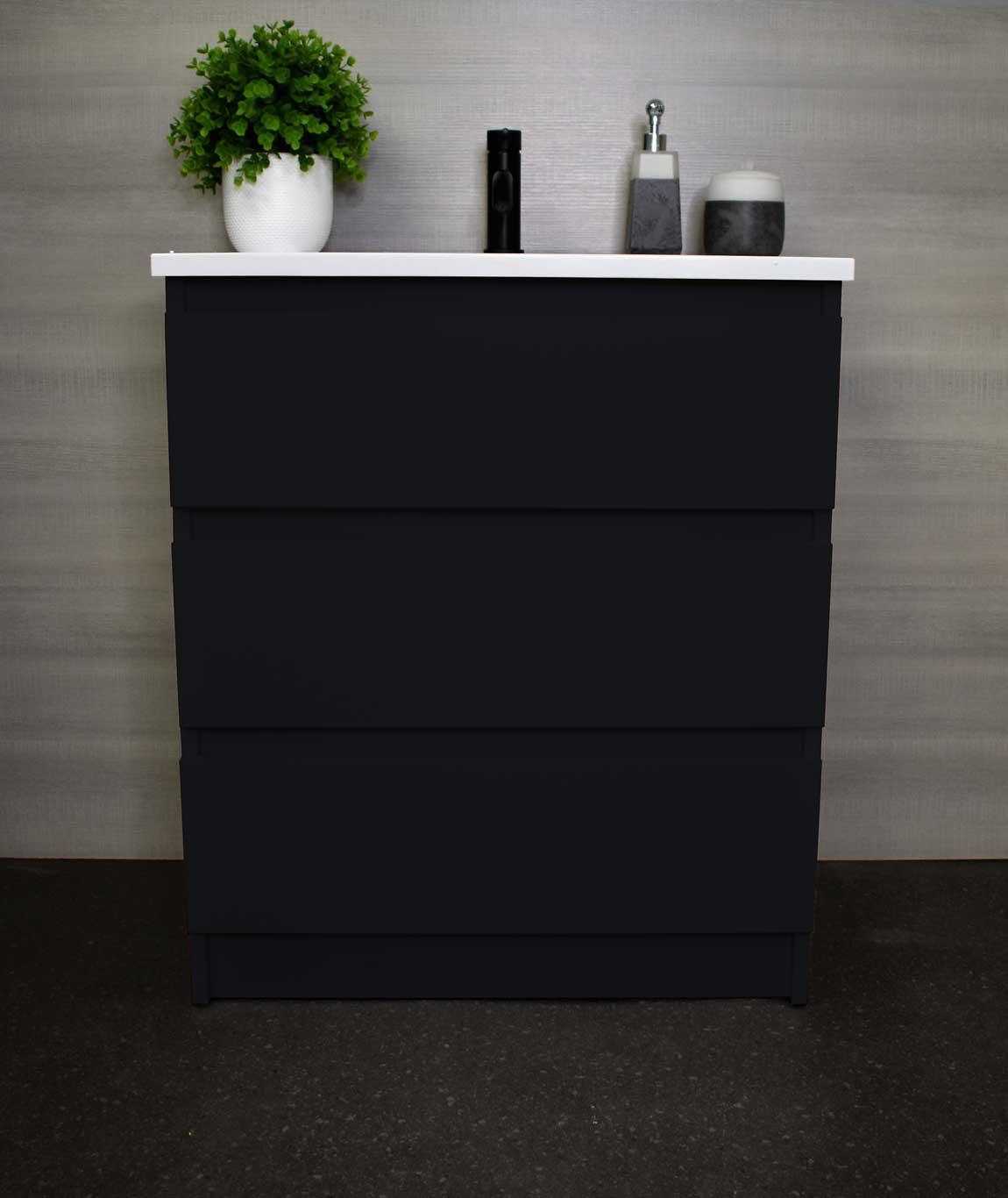 Pepper 24" Vanity Glossy Black MTD-3724GB-AFront-Staged_Black