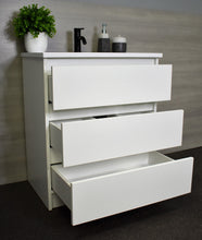 Load image into Gallery viewer, Pepper 24&quot; Vanity White MTD-3724W-AAngle-Open-Staged