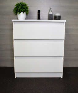 Pepper 30" Vanity Glossy White MTD-3730GW-AFront-Staged