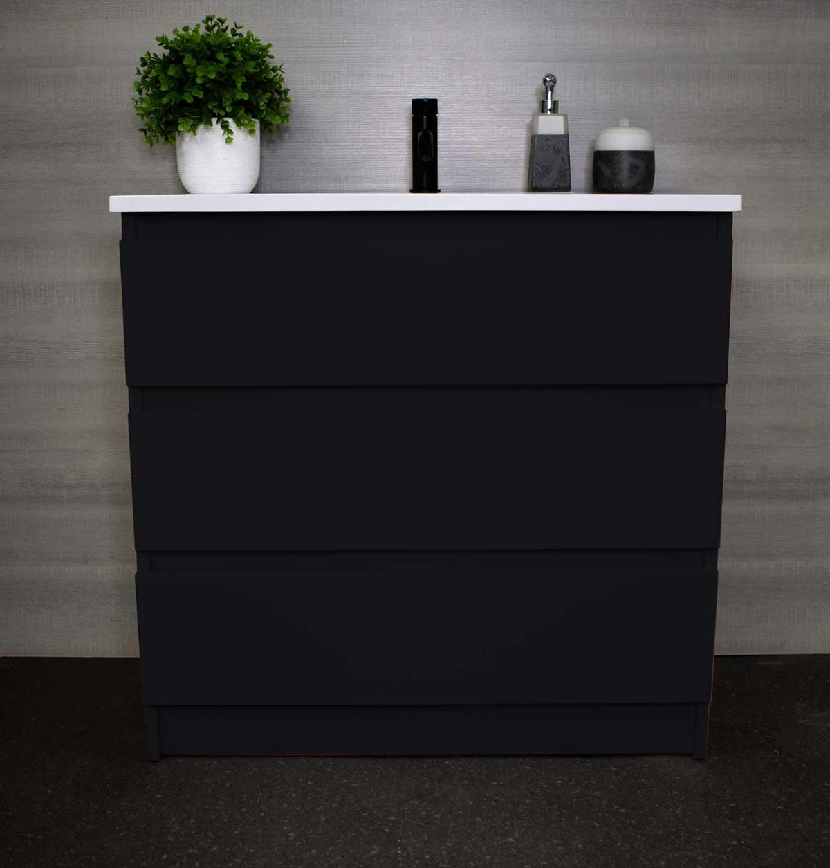 Pepper 36" Vanity glossy black MTD-3736GB-AFront-Staged_Black