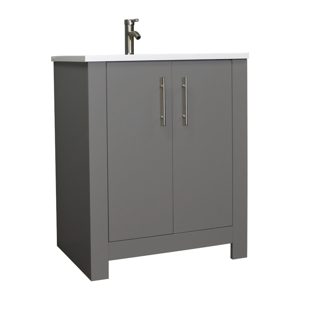 Volpa USA Austin 24" Modern Bathroom Vanity Grey MTD-4224G-14 