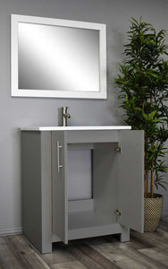 Volpa USA Austin 24" Modern Bathroom Vanity Grey MTD-422G-14 AO