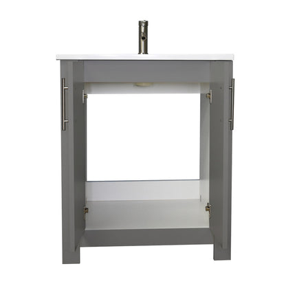 Volpa USA Austin 24" Modern Bathroom Vanity Grey MTD-422G-14 FONBCK