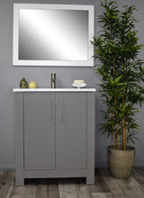Load image into Gallery viewer, Volpa USA Austin 24&quot; Modern Bathroom Vanity Grey MTD-422G-14 FS