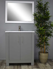 Load image into Gallery viewer, Volpa USA Austin 24&quot; Modern Bathroom Vanity Grey MTD-422G-14 Front