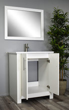 Load image into Gallery viewer, Volpa USA Austin 24&quot; Modern Bathroom Vanity Glossy White MTD-422GW-14 Angle open