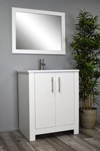 Load image into Gallery viewer, Volpa USA Austin 24&quot; Modern Bathroom Vanity Glossy White MTD-422GW-14 Angle