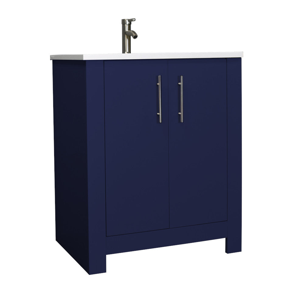 Volpa USA Austin 24" Modern Bathroom Vanity Navy MTD-4224NV-14 Angle NB