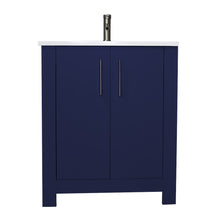 Load image into Gallery viewer, Volpa USA Austin 24&quot; Modern Bathroom Vanity Navy MTD-4224NV-14 Front