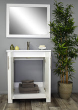 Load image into Gallery viewer, Austin 24&quot; white vanity MTD-4224W-14Front-Open-Staged