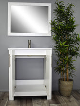 Load image into Gallery viewer, Austin 24&quot; white vanity MTD-4224W-14Front-Open