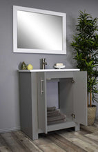 Load image into Gallery viewer, Austin 30” vanity MTD-4230G-14Angle-Open-Staged_Grey