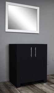 Austin 30" Vanity Cabinet only Glossy Black MTD-4230GB-0Angle_Black