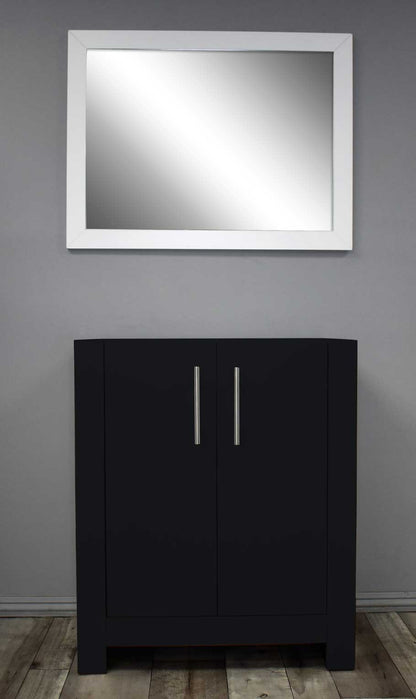 Austin 30" Vanity Cabinet only Glossy Black MTD-4230GB-0Front_Black