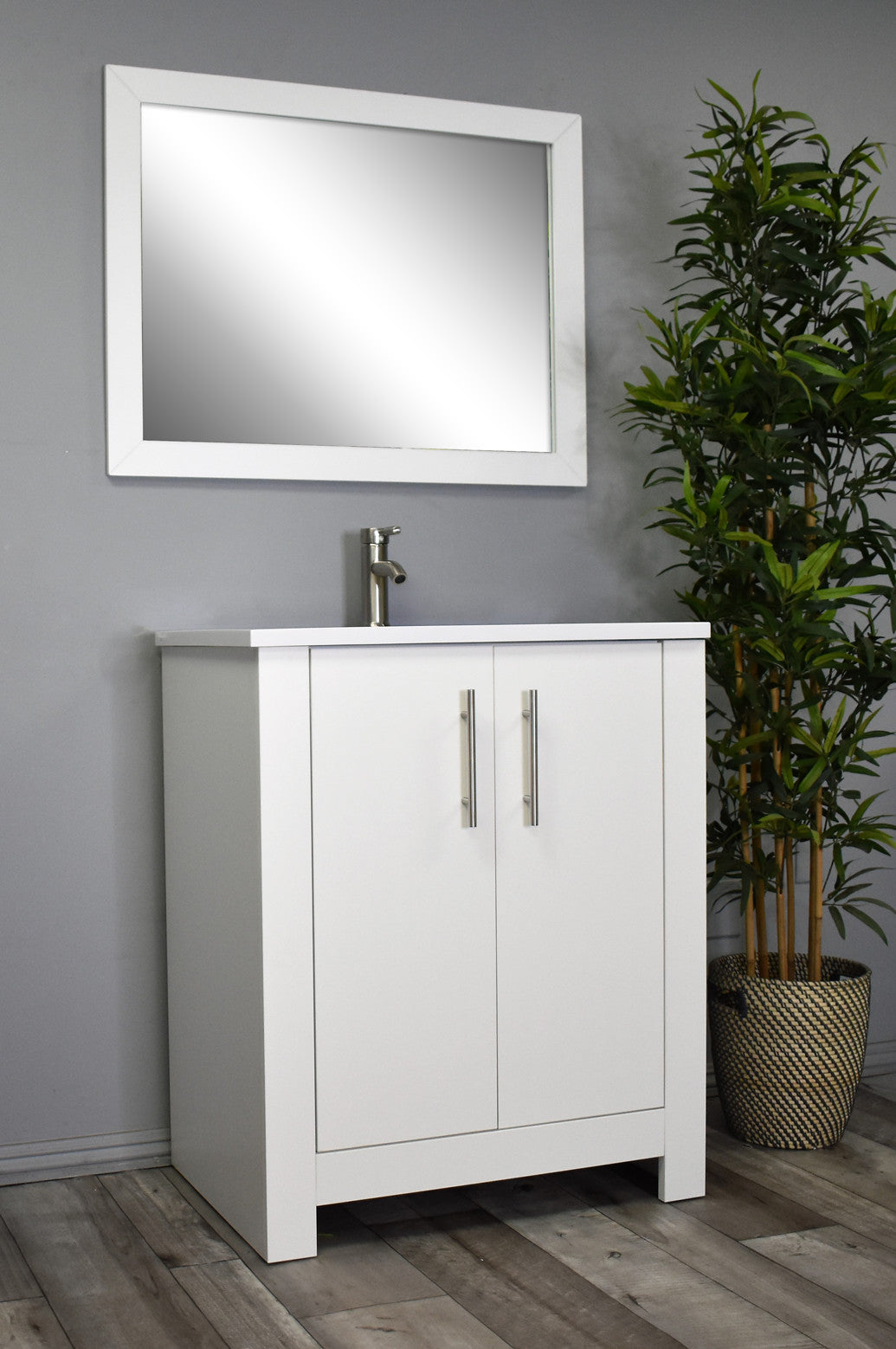 Austin 30” vanity glossy white MTD-4230GW-14Angle