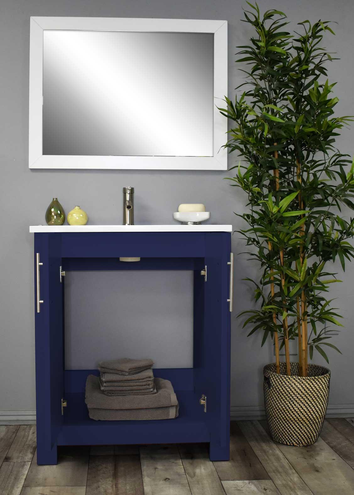 Austin 24” vanity MTD-4230NV-14Front-Open-Staged_Navy