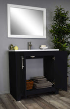 Load image into Gallery viewer, Austin 36&quot; vanity MTD-4236BK-14Angle-Open-Staged_BLACK