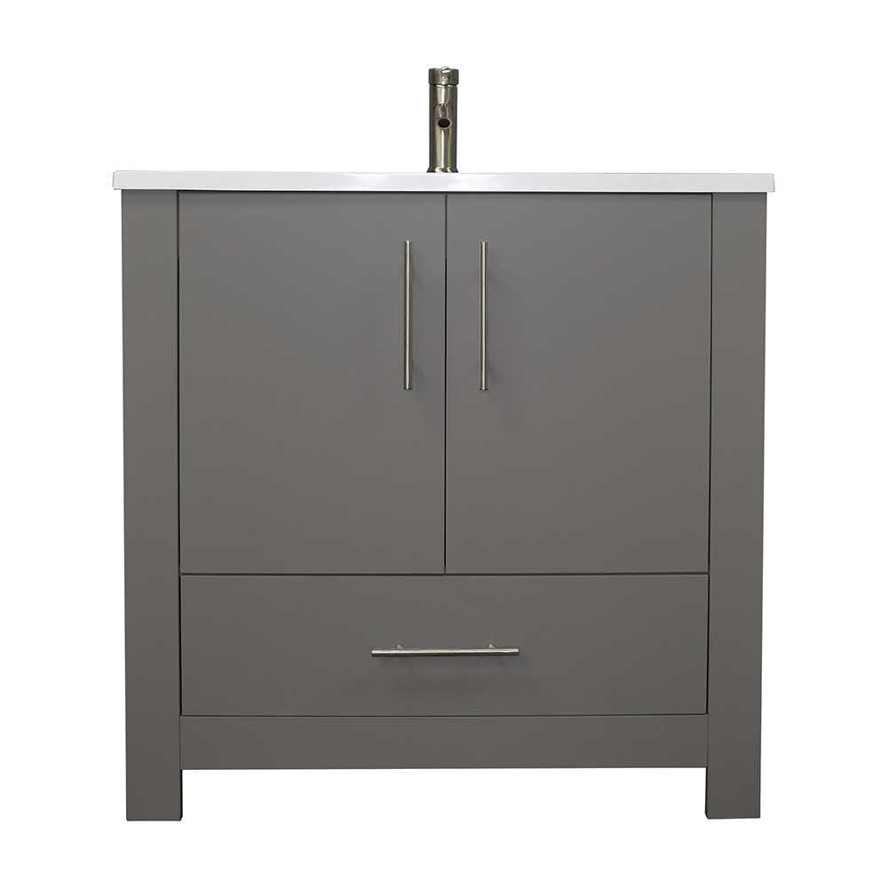 Boston 36" Vanity Grey MTD-4236G-0Front-Open---no-background_Grey