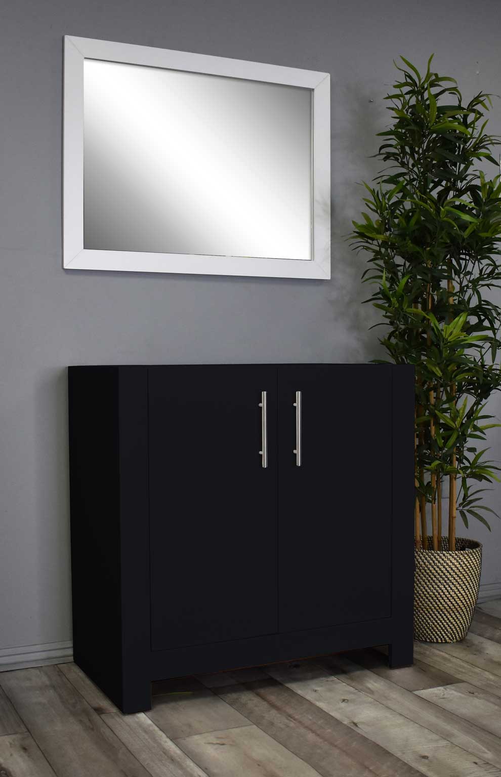 Austin 36" Vanity Cabinet only Glossy MTD-4236GB-0Angle_Black