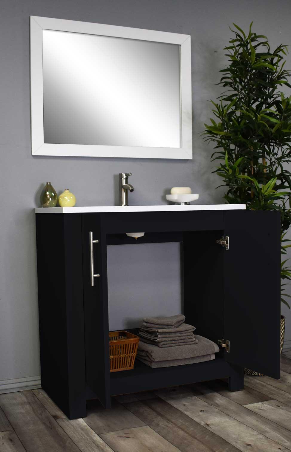 Austin 36" vanity MTD-4236GB-14Angle-Open-Staged_glossy BLACK