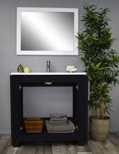 Load image into Gallery viewer, Austin 36&quot; vanity MTD-4236GB-14Front-Open-Staged_glossy Black