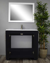 Load image into Gallery viewer, Austin 36&quot; vanity MTD-4236GB-14Front-Open_glossy Black
