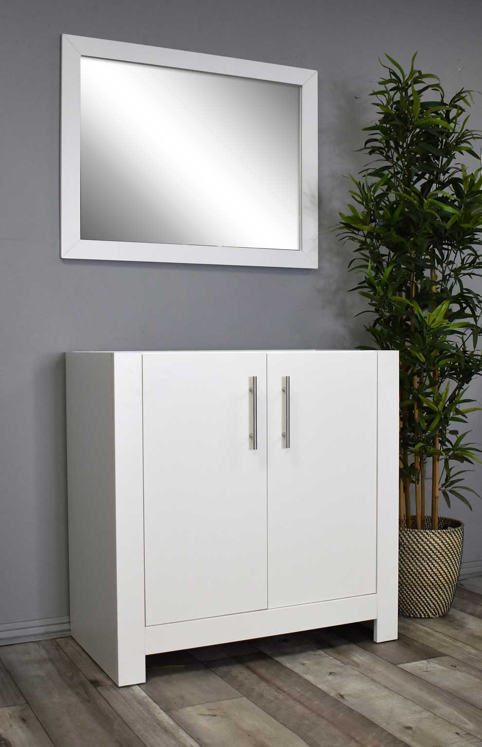 Austin 36" Vanity Cabinet only   Glossy White MTD-4236GW-0Angle