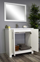 Load image into Gallery viewer, Austin 36&quot; vanity glossy white MTD-4236GW-14Angle-Open-Staged