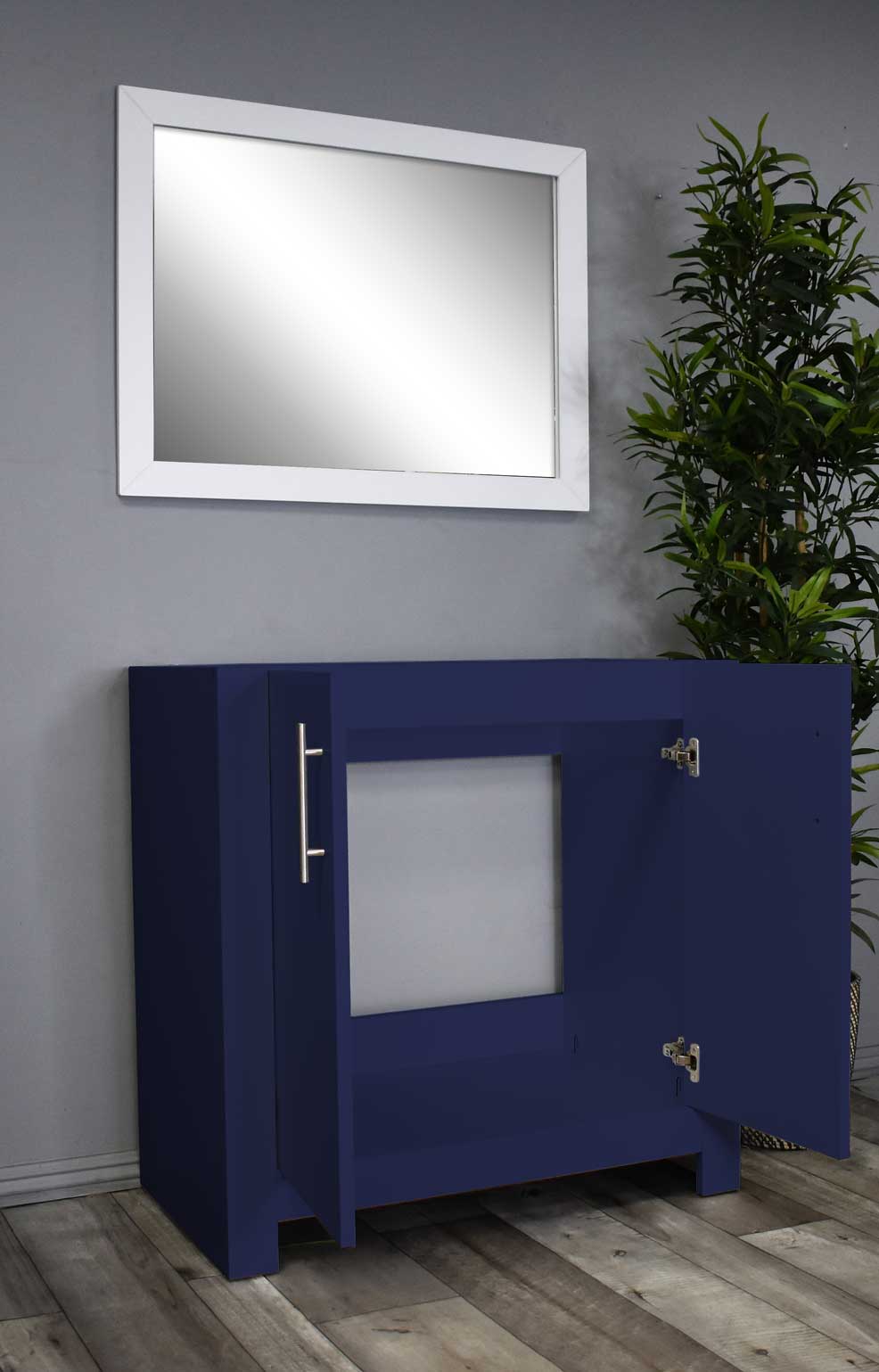 Austin 36" Vanity Cabinet only MTD-4236NV-0Angle-Open_Navy