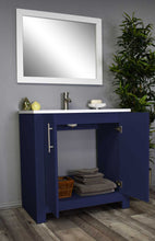 Load image into Gallery viewer, Austin 36&quot; vanity MTD-4236NV-14Angle-Open-Staged_Navy