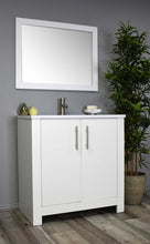 Load image into Gallery viewer, Austin 36&quot; vanity white MTD-4236W-14Angle-Staged