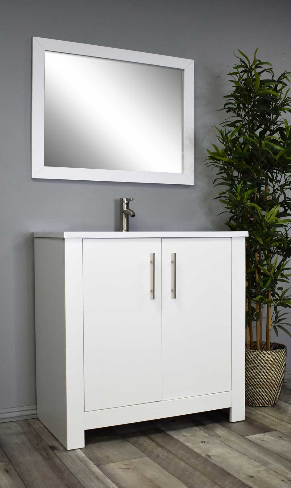 Austin 36" vanity white MTD-4236W-14Angle