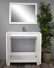 Load image into Gallery viewer, Austin 36&quot; vanity white MTD-4236W-14Front-Open