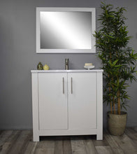 Load image into Gallery viewer, Austin 36&quot; vanity white MTD-4236W-14Front-Staged1