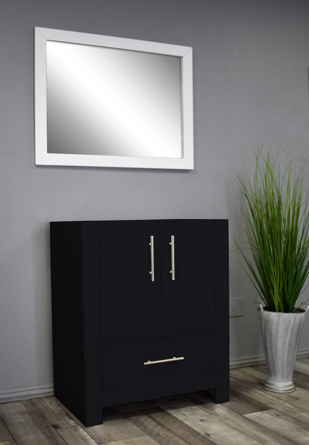 Boston 24" Vanity Cabinet only MTD-4324BK-0Angle_Black