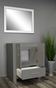 Boston 24" Vanity Cabinet only Grey MTD-4324G-0Angle-Open_Grey