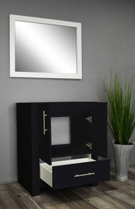 Boston 24" Vanity Cabinet only Glossy Black MTD-4324GB-0Angle-Open_Black
