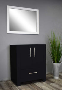 Boston 24" Vanity Cabinet only Glossy Black MTD-4324GB-0Angle_Black