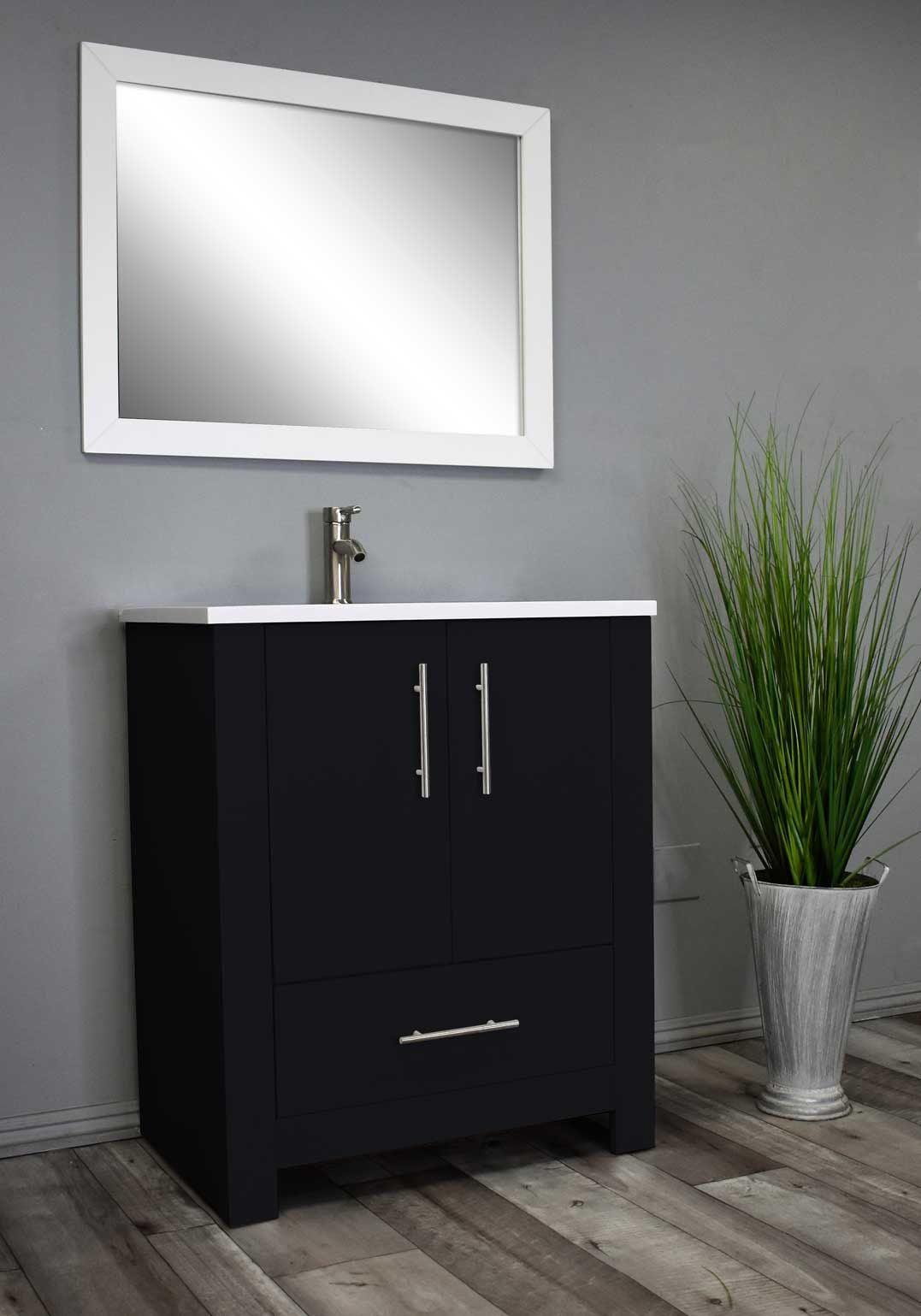 Boston 24" Vanity  MTD-4324GB-14Angle-Staged_Black glossy