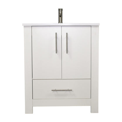 Boston 24" Vanity glossy white MTD-4324GW-14Front---no-background