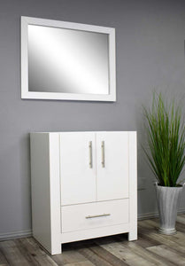 Boston 24" Vanity Cabinet only White MTD-4324W-0Angle