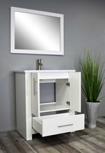 Load image into Gallery viewer, Boston 24&quot; Vanity  White MTD-4324W-14Angle-Open