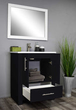 Load image into Gallery viewer, Boston 30&quot; Vanity MTD-4330BK-14Angle-Open-Staged_Black
