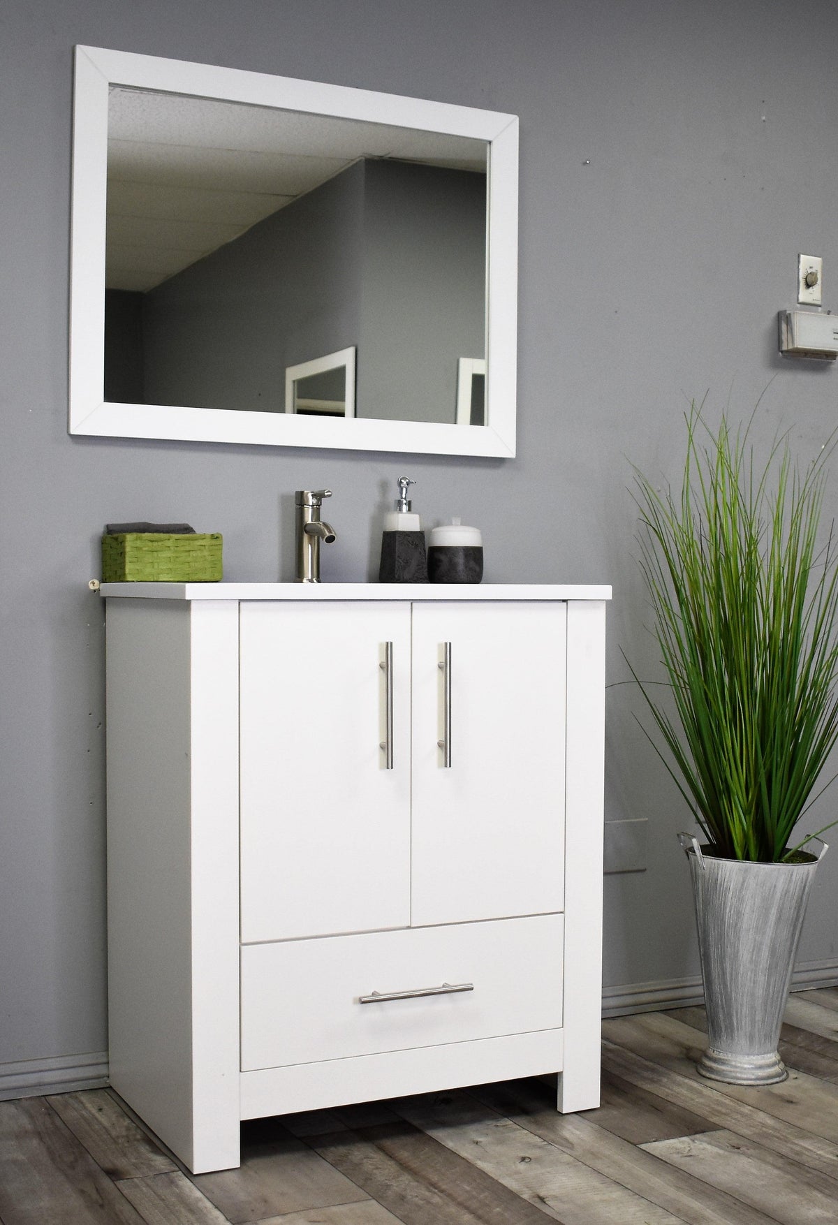 Boston 30" Vanity Glossy White MTD-4330GW-14AngleStaged