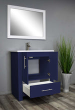 Load image into Gallery viewer, Boston 30&quot; Vanity MTD-4330NV-14Angle-Open_Navy