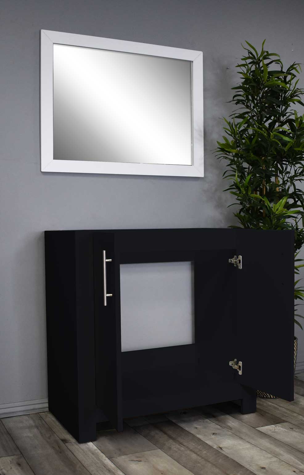 Boston 36" Vanity Cabinet only Black MTD-4336BK-0Angle-Open_Black