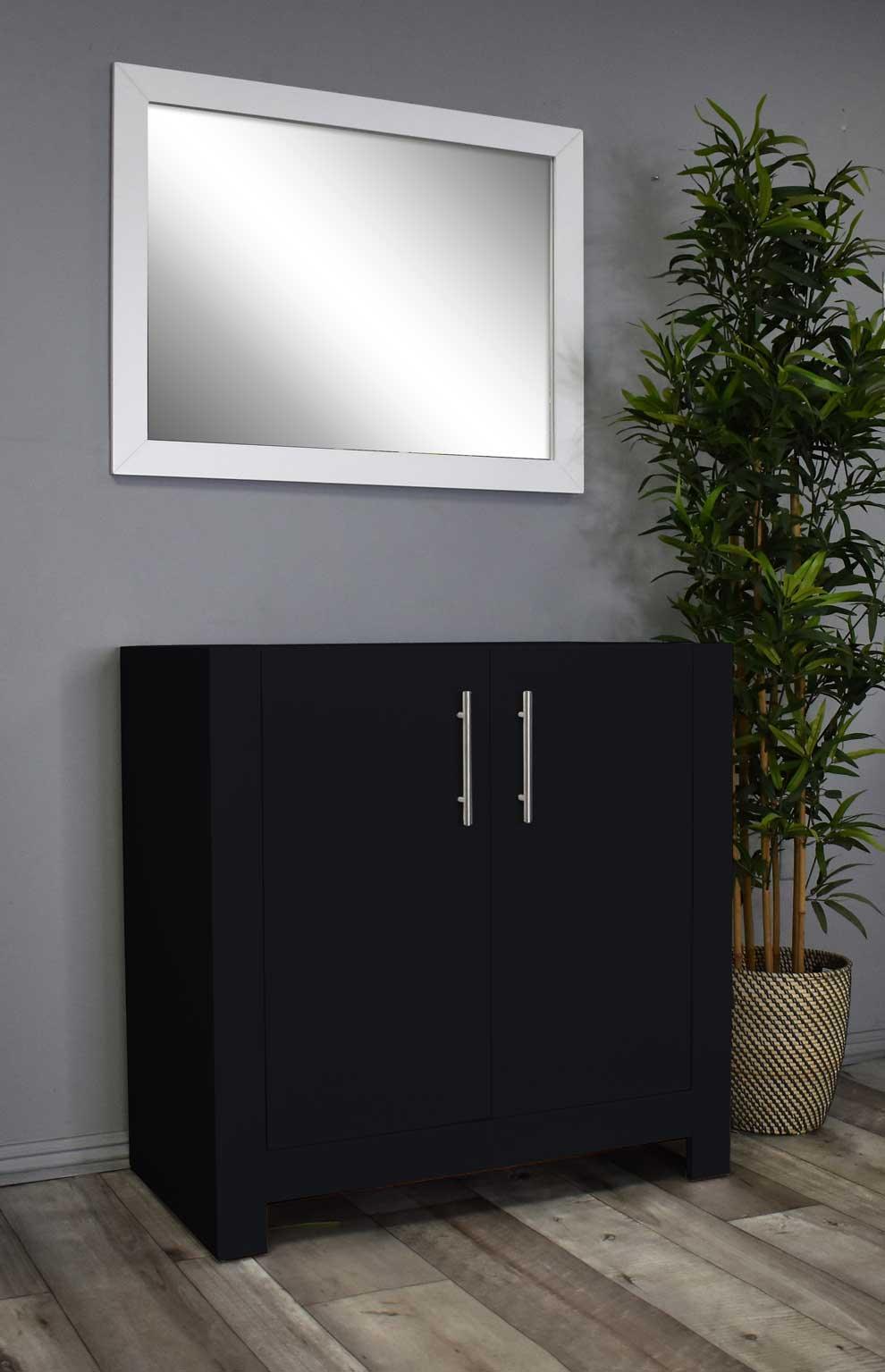 Boston 36" Vanity Cabinet only Black MTD-4336BK-0Angle_Black