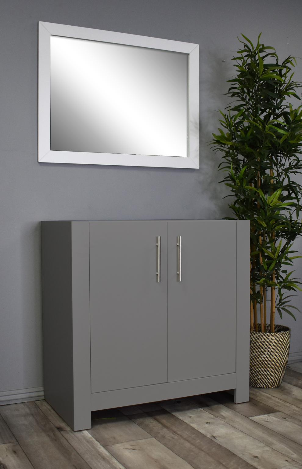 Boston 36" Vanity Cabinet only Grey MTD-4336G-0Angle_Grey